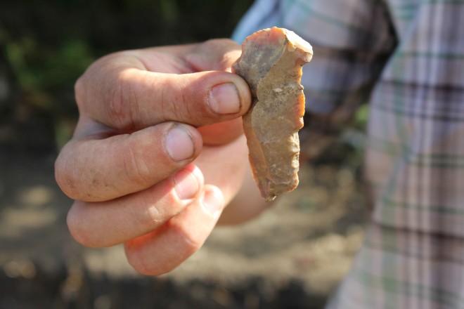 Neolithic thumbscraper